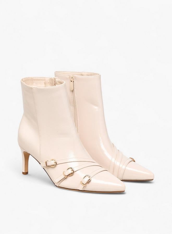Flora Bella By Shoexpress Women Buckle Detail Ankle Boots - Image 2