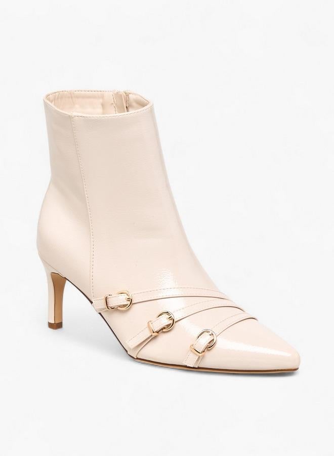 Flora Bella By Shoexpress Women Buckle Detail Ankle Boots - Image 3