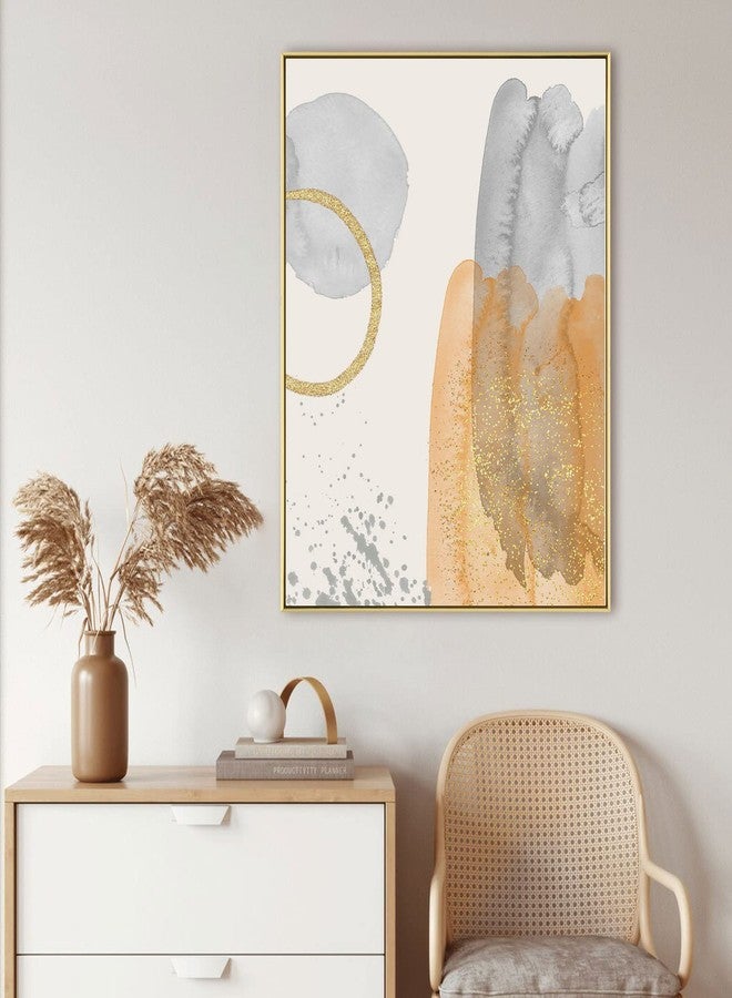 FOLKOR إطار FOLKOR العائم للوحات القماشية مقاس 16x20، إطار معدني يمكنك تركيبه بنفسك بعمق 1.5 بوصة، إطار عائم عصري للوحات الزيتية، مناسب للصور الشخصية والمناظر الطبيعية، ديكور جداري لغرفة المعيشة وغرفة النوم والمكتب المنزلي (ذهبي) - Image 5