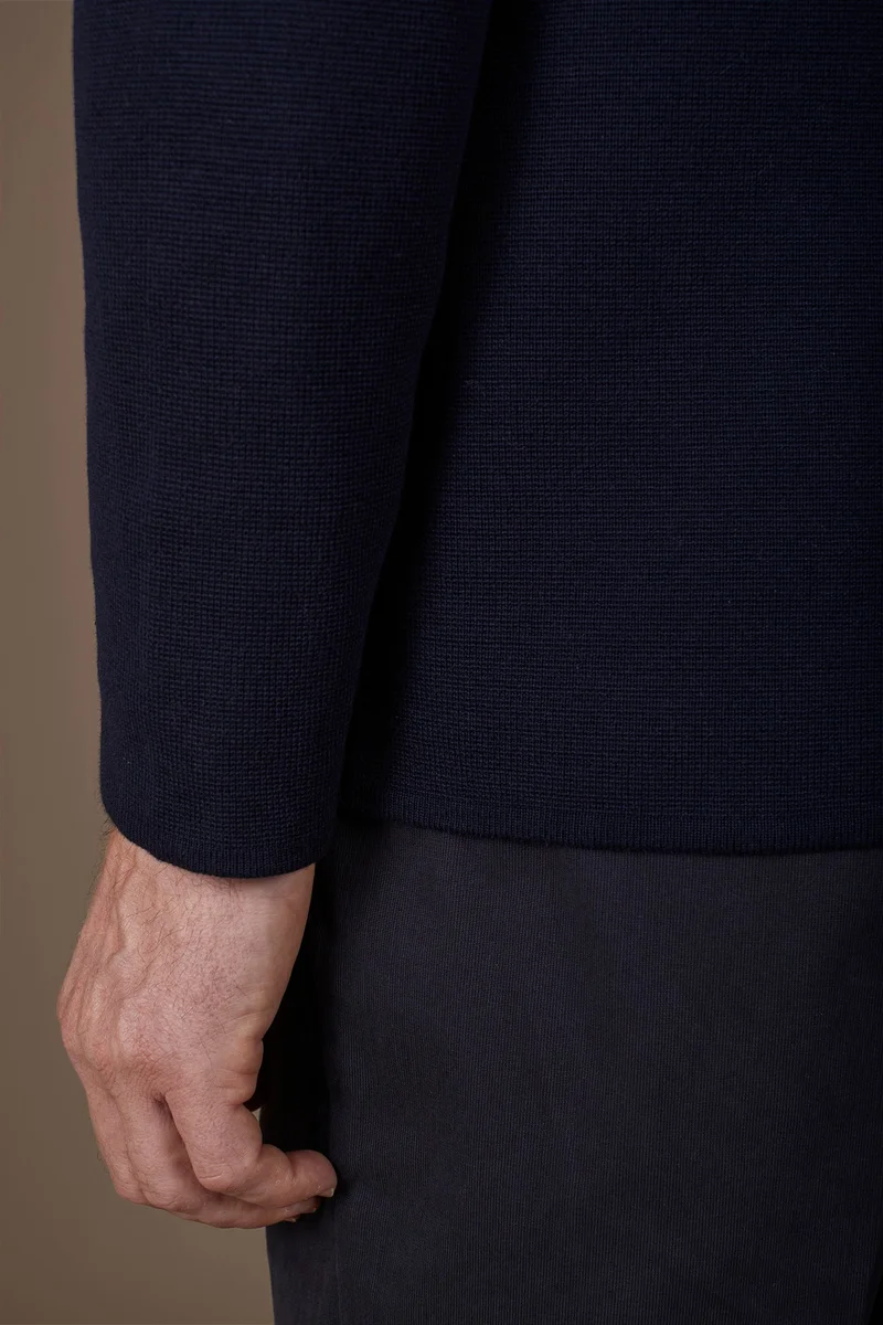 Doppelganger  Men's Milano Point knit jacket - DK Blue for Men | Best Price UAE