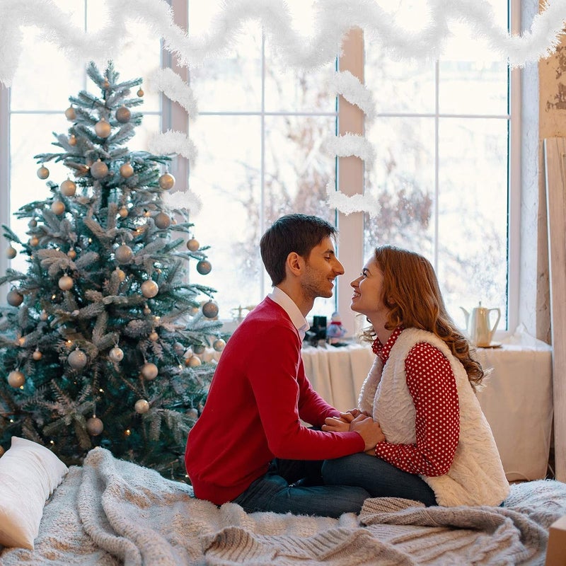 eBoot إي بوت 6 قطع 394 قدم زينة عيد الميلاد من خيوط معدنية ملونة مختلطة زينة سانتا كلوز السميكة لزينة حفلات عيد الميلاد وزينة شجرة عيد الميلاد - Image 5