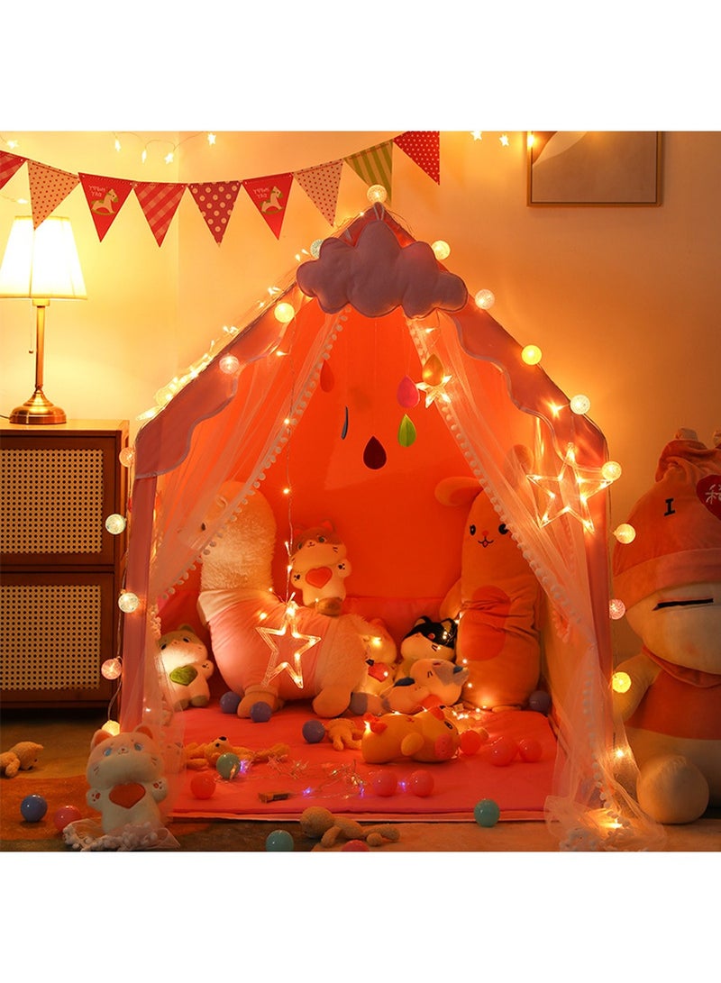 Children'S Tents Playhouse Indoor Oversized House Princess Prince Playhouse Boys And Girls Children'S Beds With Lights  - Image 4