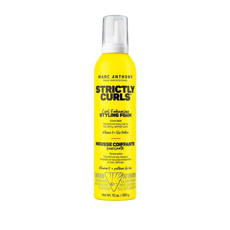Marc Anthony Curl Enhancing Styling Foam, Extra Hold, Strictly Curls - Vitamin E & Silk Proteins Transforms Frizzy Hair to Full, Shiny, Defined Curls - Sulfate-Free Anti-Frizz Styling Mousse Product - Image 1