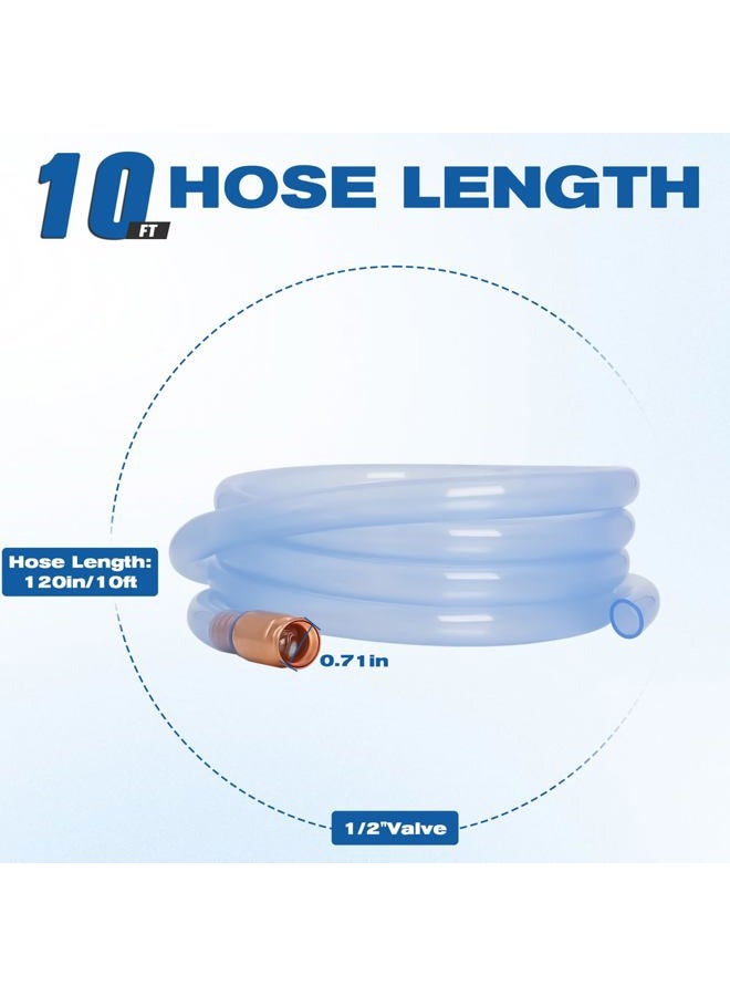 wadoy Shaker Siphon Hose 1/2",Gas Siphon Pump for Gasoline/Fuel/Water Transfer,Safety Self Priming Hose (10ft) - Image 2