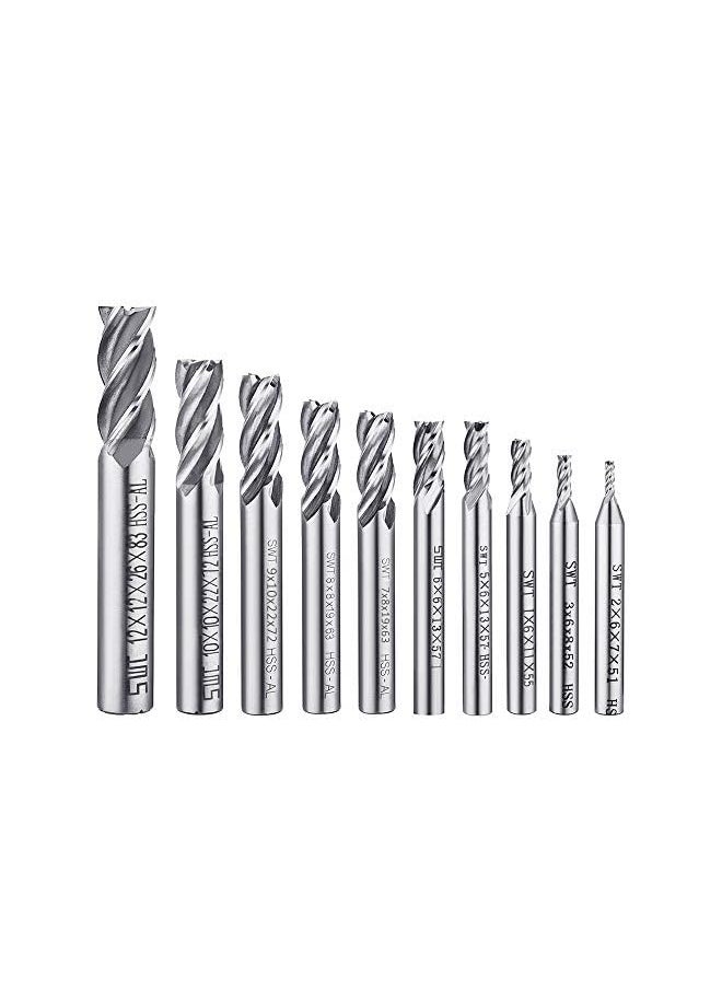 4-Flute End Mill Straight Shank Drill Bits - 10 Pieces - pzsku/ZD53EE503D5869EAD28BCZ/45/_/1693884927/99f5a911-d954-431e-a984-3b7a77c51ecb