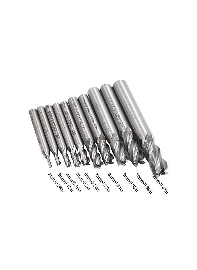 4-Flute End Mill Straight Shank Drill Bits - 10 Pieces - pzsku/ZD53EE503D5869EAD28BCZ/45/_/1693884928/87fc2784-02fb-4b51-a6f2-db145ea72a05