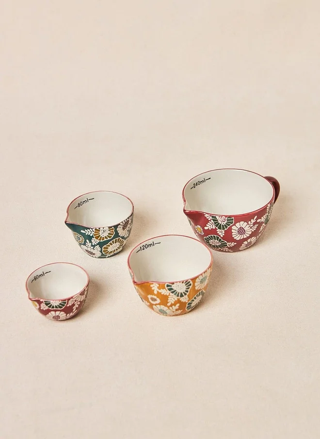 Chumbak Wildflower Measurning Cup Set of 4
