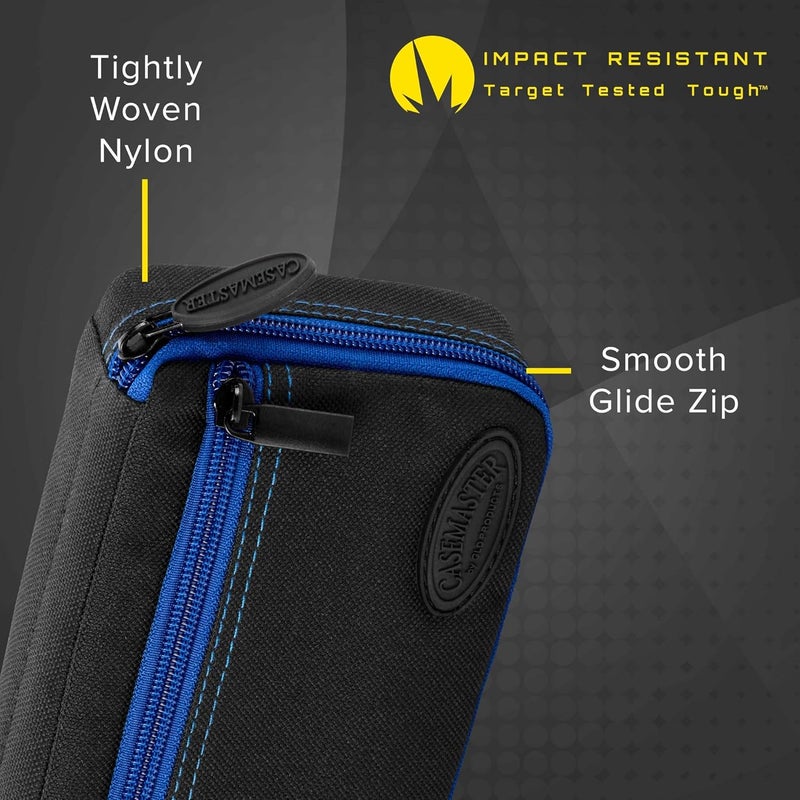 CASEMASTER Plazma Dart Case for Soft and Steel Tip Darts, Holds 3 Darts and Features Built-In Storage Tube and Pockets for Flights, Tips, Shafts, and Personal Items - Image 3