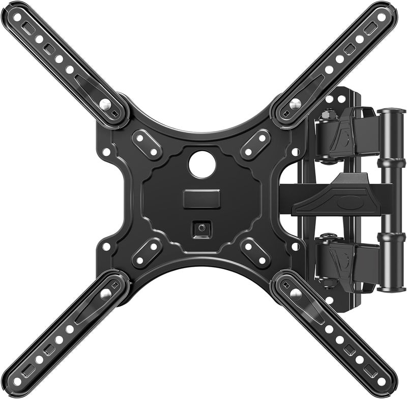 MOUNTUP Full Motion TV Wall Mount for Most 26-60 Inch TVs, Max VESA 400x400mm Wall Mount TV Bracket with Swivel Tilting Extension Level Adjustment for LED LCD Flat Curved TVs Up to 77 LBS, MU0018 - Image 1