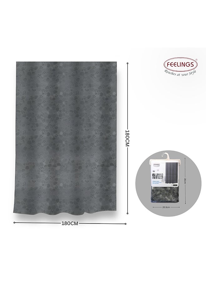 Feelings Feelings Bath Shower Curtain 3D Grey Mosaic 180X180Cm  - Image 4