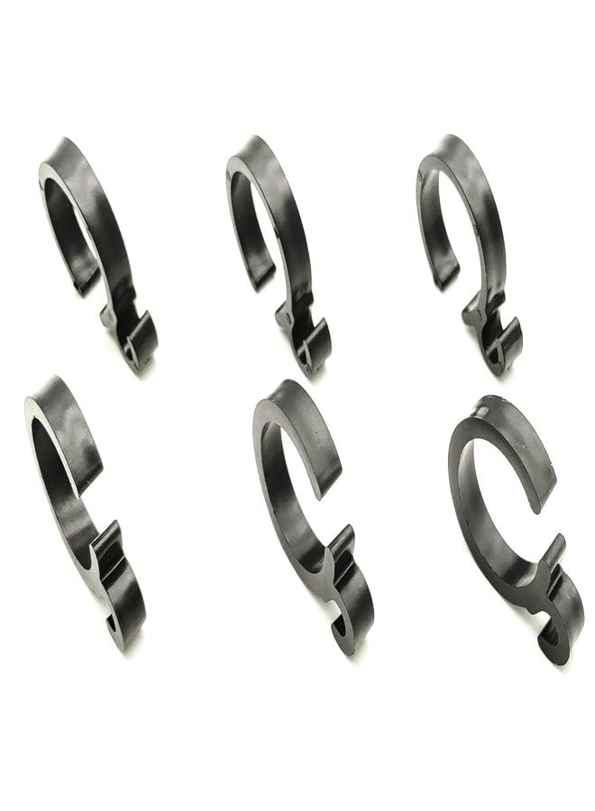 Rollator Cable Clips,Rollator Walker Cable Clips,Rollator Brake Cable Clips,Frame (Cable) Clip,Universal Replacement Parts,(6Ea,Black)