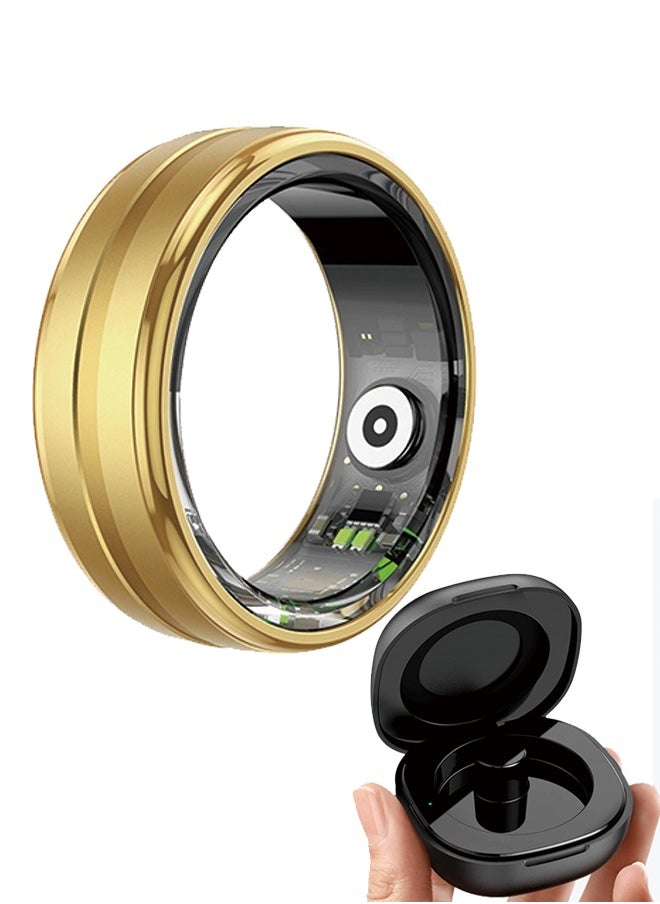 Generic - R06 QRing Smart Ring - Step Counter, Heart Rate Monitor, Blood Oxygen Saturation, Sleep Tracker, IP68 Waterproof,Comes with dedicated charging box - Image 1