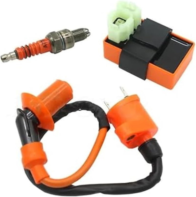 Vuzmode Motorcycle Ignition Coil and Spark Plug Set - Image 5