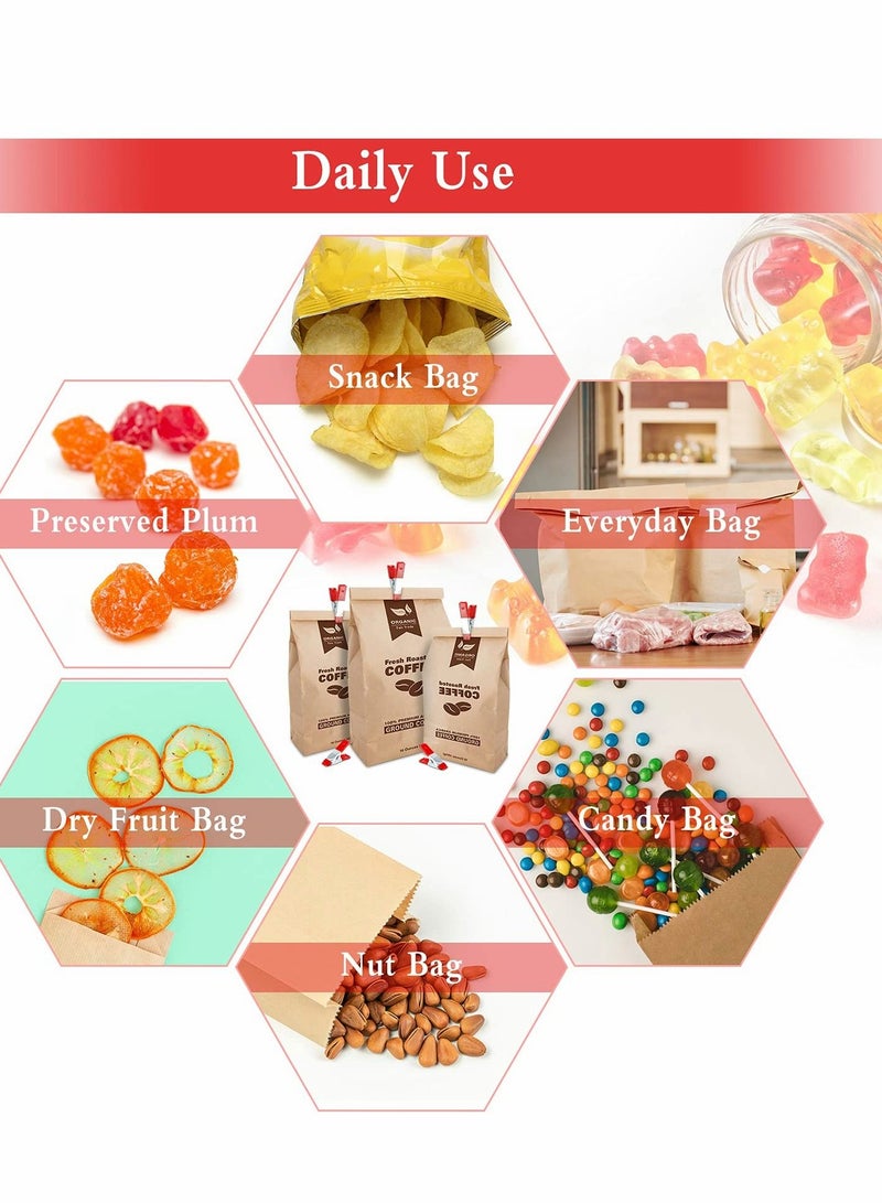 Excefore 12 Pcs Heavy Duty Tent Clips for Woodworking Camping, Small Metal Spring Clamps with Rubber Coated Tipped Grip, Silver - Image 5