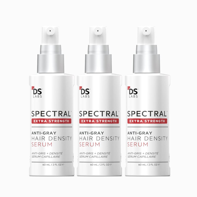 DS LABORATORIES DS Labs Spectral Extra Strength Hair Density Serum (formerly Spectral.DNC-S), 60mL - Lightweight Leave-In for Fuller, Thicker Looking Hair, Melanex Technology Preserves Pigment, Men & Women (3 Pack) - Image 1