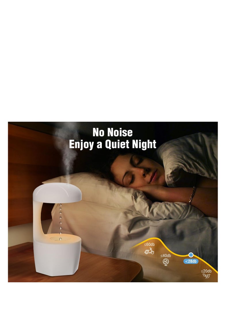 SYOSI Humidifiers for Bedroom, Anti Gravity Humidifier, Baby Humidifier with Night Light,Rain Cloud Humidifierhigh-capacity Silent humidifier for Bedroom/Baby Nursery/Bathroom/Living Room. - Image 2