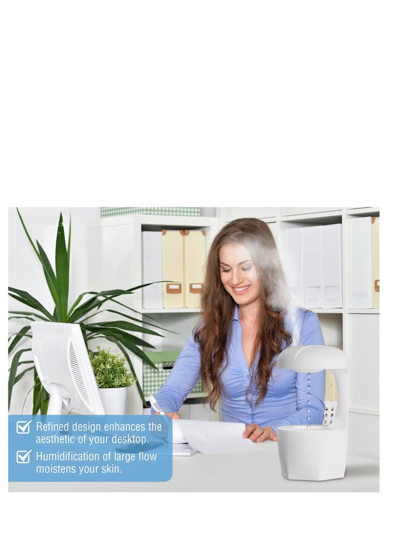 SYOSI Humidifiers for Bedroom, Anti Gravity Humidifier, Baby Humidifier with Night Light,Rain Cloud Humidifierhigh-capacity Silent humidifier for Bedroom/Baby Nursery/Bathroom/Living Room. - Image 3