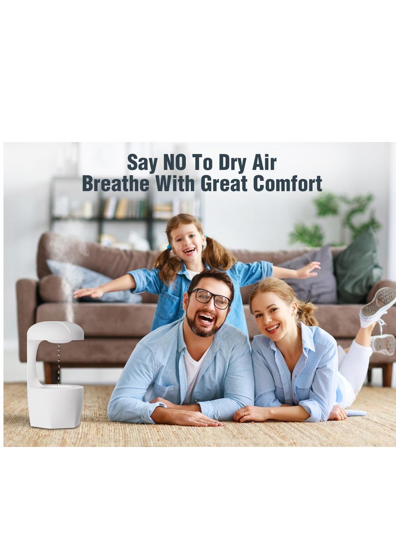 SYOSI Humidifiers for Bedroom, Anti Gravity Humidifier, Baby Humidifier with Night Light,Rain Cloud Humidifierhigh-capacity Silent humidifier for Bedroom/Baby Nursery/Bathroom/Living Room. - Image 4