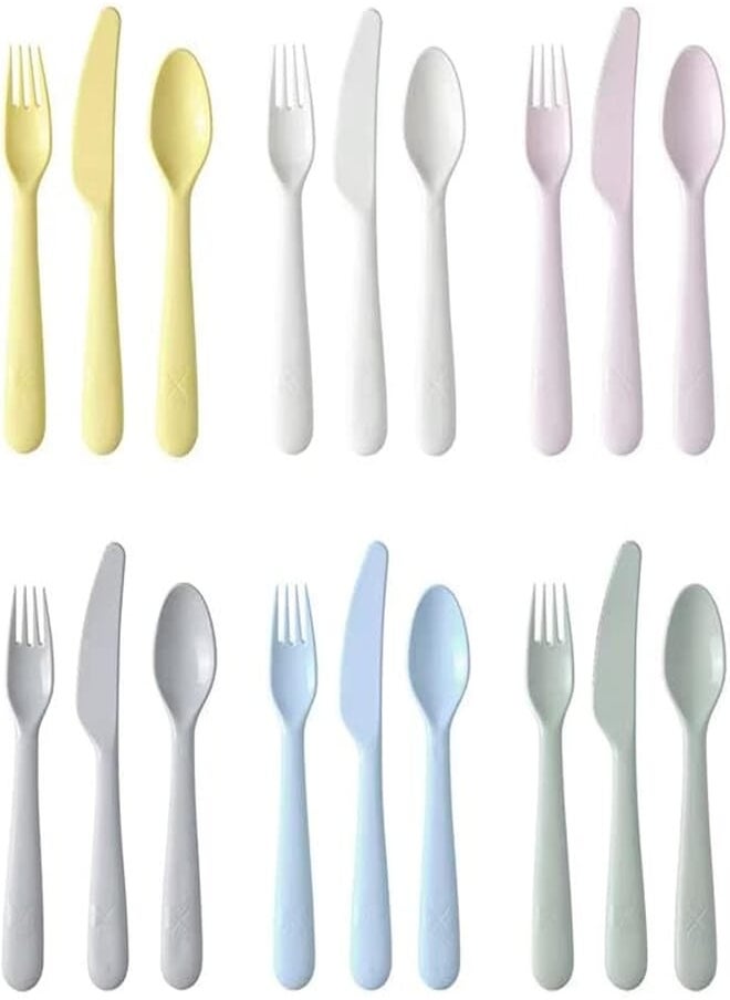 Ikea IKEA KALAS 18-Piece Cutlery Set, Mixed Colours (1) 