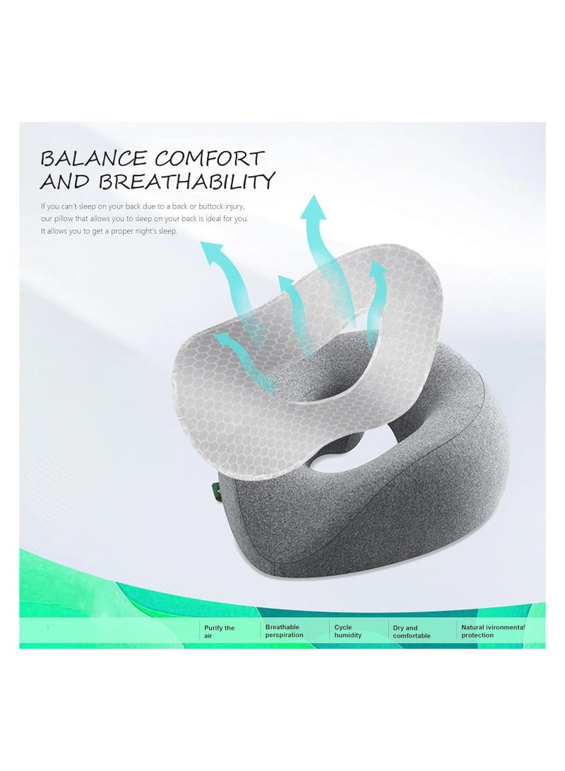 Massage Pillow Face Down Massage Headrest Bed For After Eye Surgery For Sleeping Retina Surgery Vitrectomy Recovery Equipment - Comfortable & Adjustable Support For Faster Healing & Pain Relief - Image 3