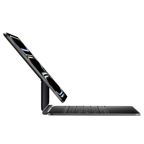doqo Keyboard Case for iPad Pro 13 inch (M5 2025/M4 2024) Magic Style Magnetic Keyboard Case with Multi-Touch Trackpad Slim 7colors Backlit Aluminum Alloy Black - Image 1