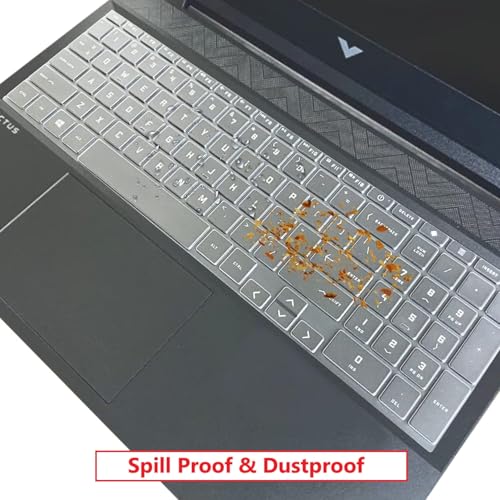 RAYA TPU Keyboard Cover Protector for HP Victus 15 [ 15-FA 15-FB Series ] (15.6 inch) & HP Victus 16 (16.1 inch) Gaming Laptops (Transparent TPU) - Image 4