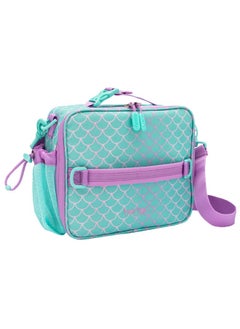 Bentgo Kids Lunch Bag Durable, Double Insulated, Water - Resistant Fabric, Interior And Exterior Zippered Pockets, Water Bottle Holder Ideal For Children 3+ (Mermaid)  - Image 3