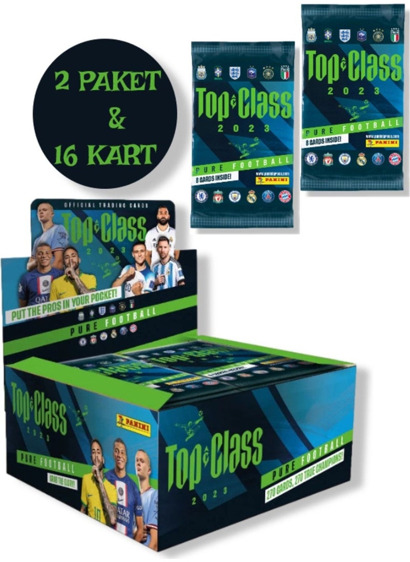 Toyfest - Panini Fifa Top Class 2023 Football Cards - 2 Packs (16 Cards) - Image 1