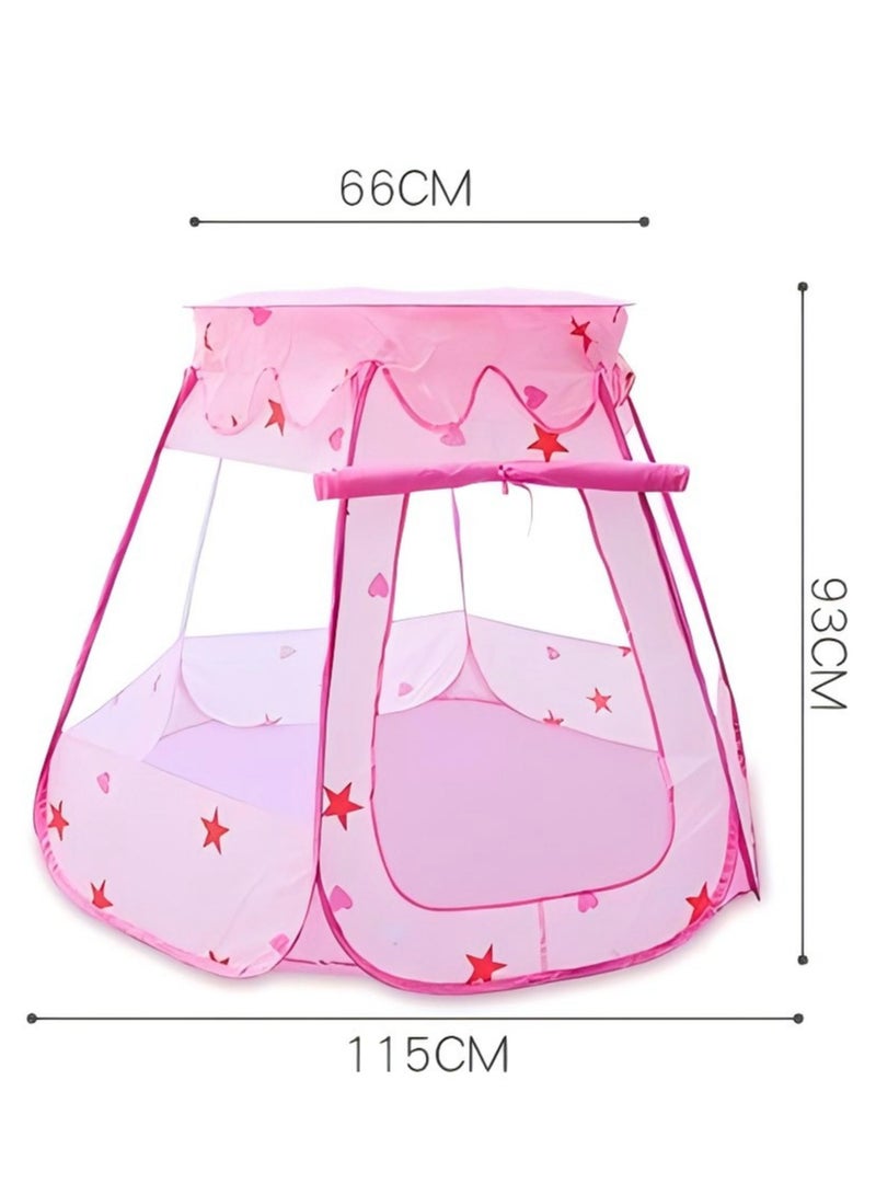 Pop Up Princess Tent with Colorful Star Lights for 1 2 3 Year Old Birthday Gift, 12-18 Months Baby Girl Toys, Foldable Ball Pit with Carrying Bag, Indoor&Outdoor Play Tent for Kids  - Image 3