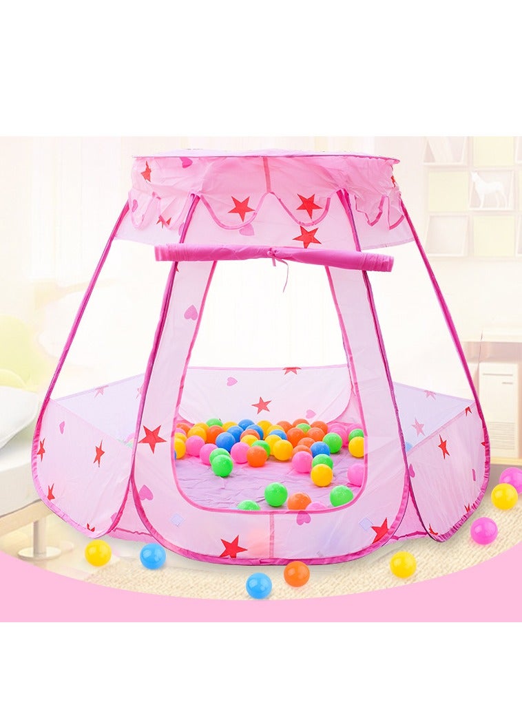 Pop Up Princess Tent with Colorful Star Lights for 1 2 3 Year Old Birthday Gift, 12-18 Months Baby Girl Toys, Foldable Ball Pit with Carrying Bag, Indoor&Outdoor Play Tent for Kids  - Image 2