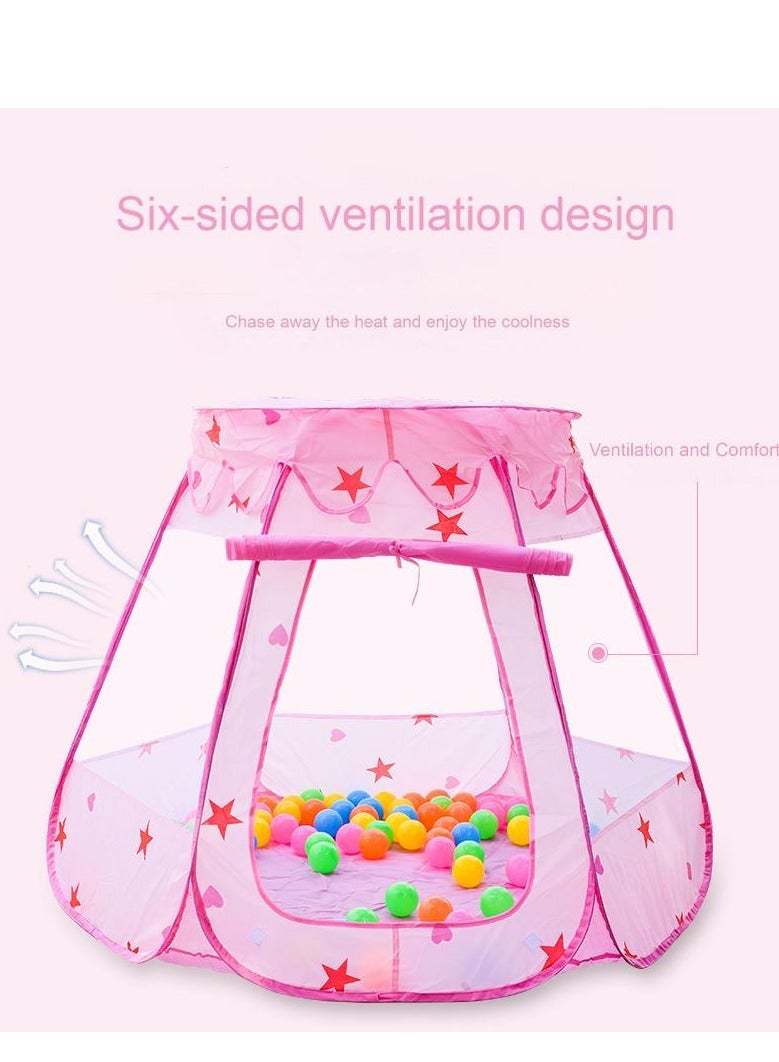 Pop Up Princess Tent with Colorful Star Lights for 1 2 3 Year Old Birthday Gift, 12-18 Months Baby Girl Toys, Foldable Ball Pit with Carrying Bag, Indoor&Outdoor Play Tent for Kids  - Image 5