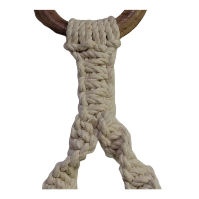 DXYZ Macrame Paper Towel Holder Wall Mount for Kitchen and Bathroom Decor,Boho Paper Towel Hanger,Toilet Hand Paper Towel Hanging - Image 4