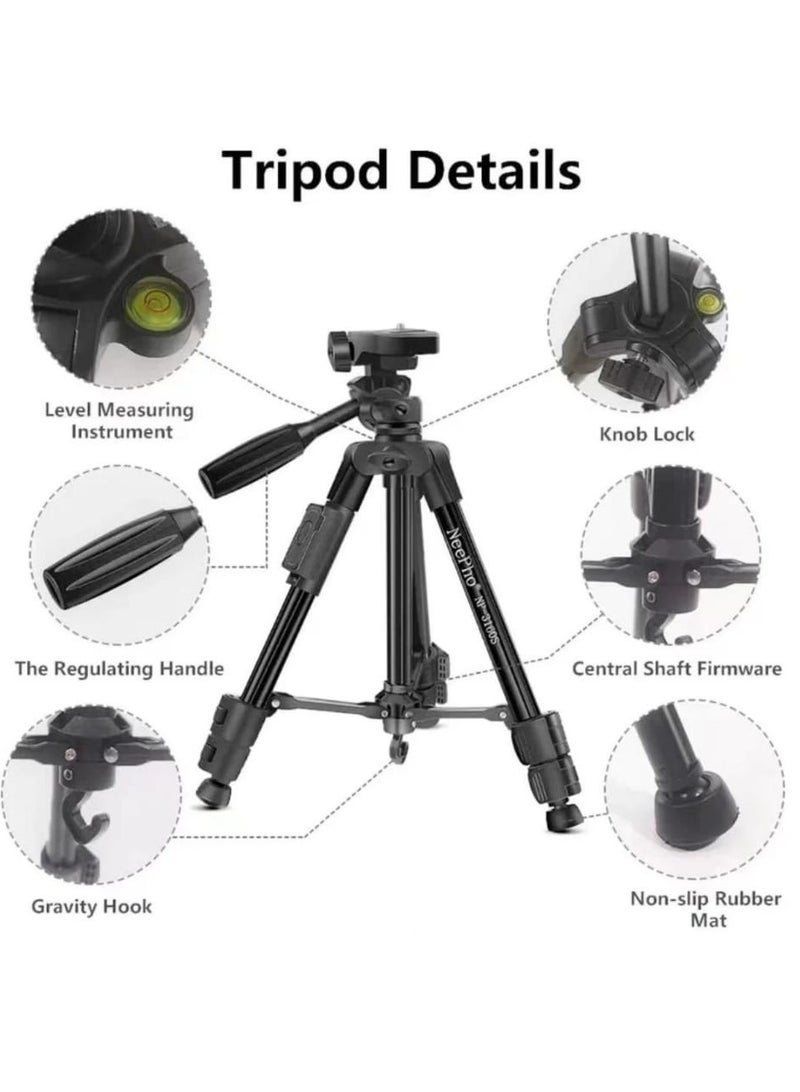 NeePho NP-3160S Extendable Handheld Stabilize Stand Selfie Stick Wired Remote Shutter Multifunction Tripod - Image 5