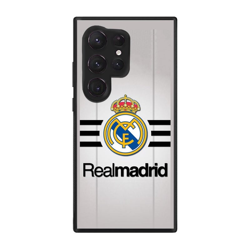 Silk Route Real Madrid Design Spain FootballSoccer Club Mobile Back Cover for Samsung S23 Ultra Multicolor