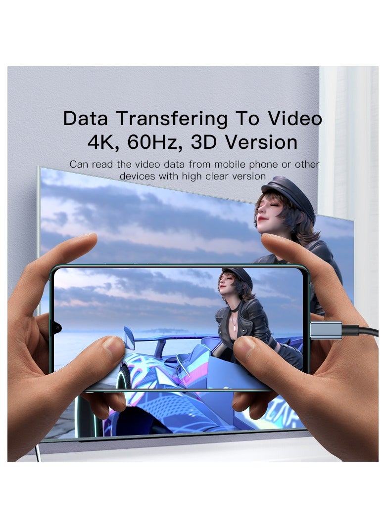 كابل محول فيديو عالي الدقة 4K 60Hz من USB Type C من يس ي دو