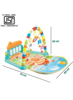 BLOOMING TIME Baby Gym Play Mat with Piano Keyboard Educational Rack Crawling Mat  - Image 2