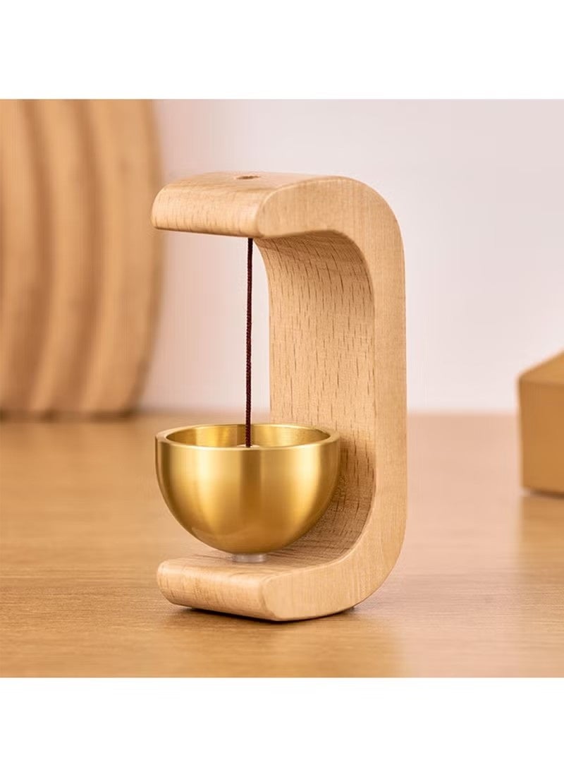 Artisan Shopkeepers Bell Doorbell for Door Opening, Magnetic Wood Wind Chime for Door Garden Restaurant Room - Image 2