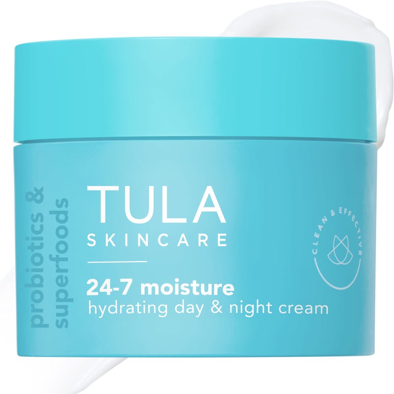 TULA Skin Care 24-7 Hydrating Day & Night Cream - Supersize, Anti-Aging Moisturizer for Face, Contains Watermelon & Blueberry Extract, 3.4 oz. - Image 1
