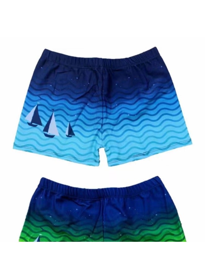 Loquat Children's Boxer Swimming Trunks Big Boys Swimming Trunks Cartoon Printing Big Children Swimming Trunks Swimming Suit Direct Sales-Color:More Than 20 Styles 【randomly Mixed Hair】- - Image 3