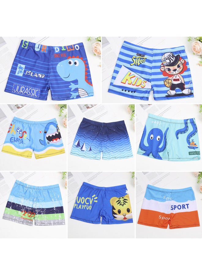 Loquat Children's Boxer Swimming Trunks Big Boys Swimming Trunks Cartoon Printing Big Children Swimming Trunks Swimming Suit Direct Sales-Color:More Than 20 Styles 【randomly Mixed Hair】- - Image 1