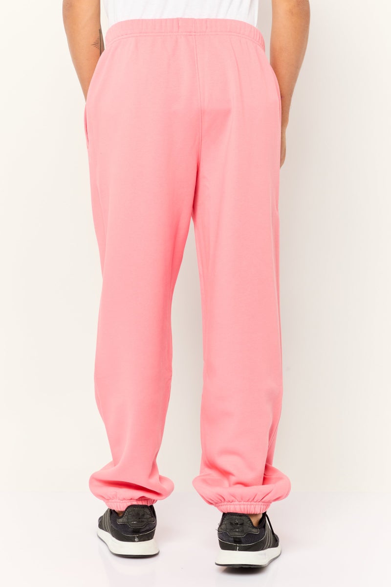 ESPRIT Men Regular Fit Brand Logo Sweatpants, Dark Peach - Image 2