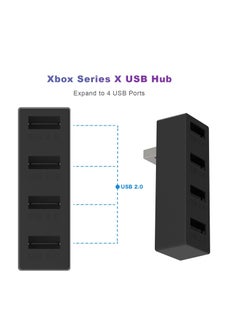 Excefore 4 Ports USB Hub 2.0 for Xbox Series X/S, High Speed USB Hub Splitter, Expansion Adapter Compatible with Xbox Series X/S Console(Black)  - Image 4