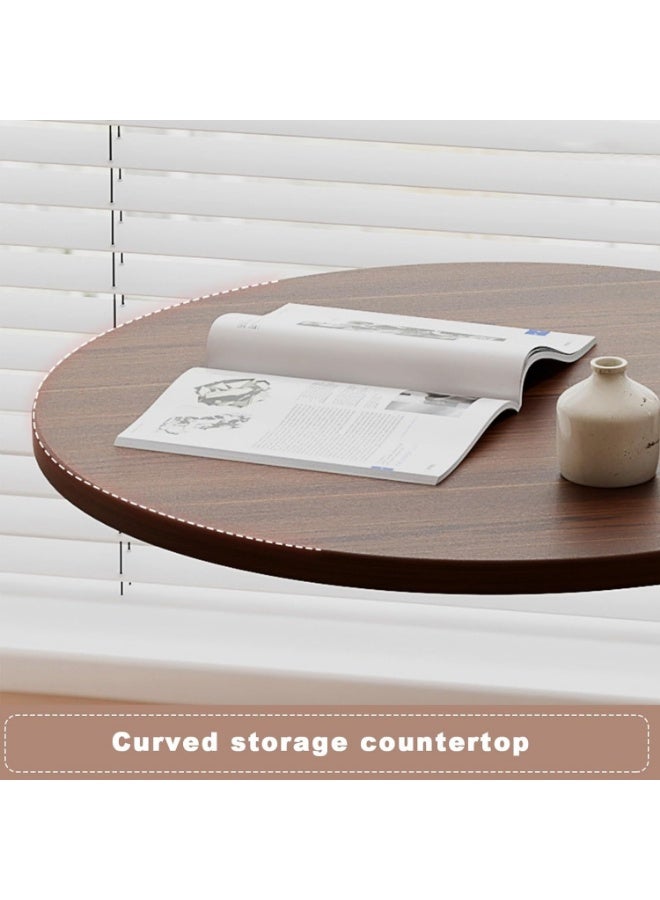 Sofa Side Table, Bedside End Table, C Shaped End Table, Laptop Coffee and Snack Side Tables, Home Side Tables for Small Spaces, Minimalist Small Side Table for Living Room, Bedroom and Balcony - Image 4