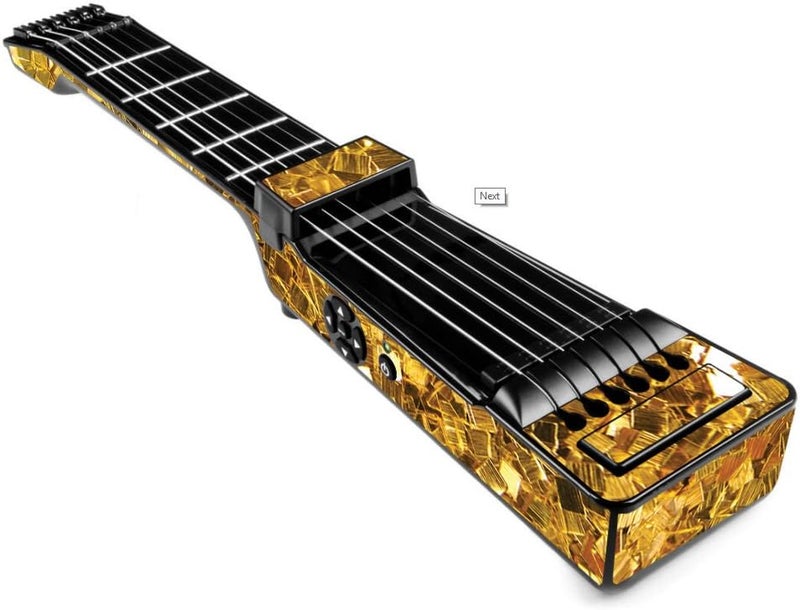 غطاء MightySkins متوافق مع Jamstik+ الجيتار الذكي المحمول - رقائق ذهبية | واقي، متين، وفريد من نوعه | سهل التطبيق، الإزالة، وتغيير الأنماط | صنع في الولايات المتحدة الأمريكية