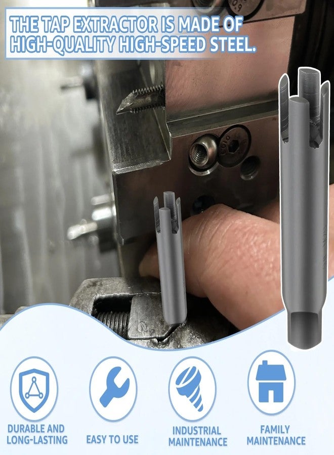 Walfront High Speed Steel Broken Tap Extractor Broken Screw Extractor Extractor A B C 3 Optional Set(6Pcs) - Image 2
