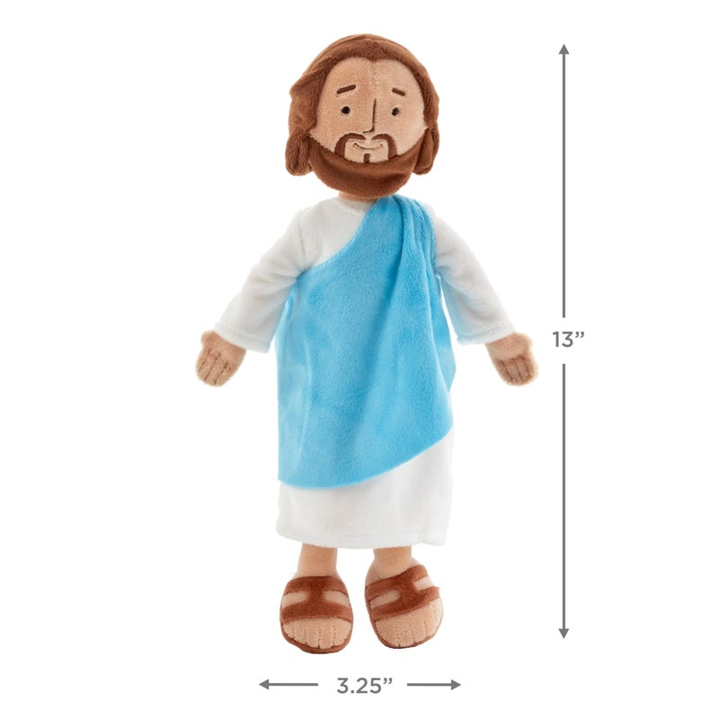 Hallmark My Friend Jesus Plush Doll, 13" Small Stuffed Jesus, Religious Gift for Kids, Baptism, Easter Basket Stuffers - Image 3