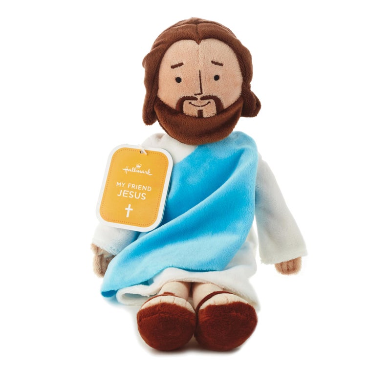 Hallmark My Friend Jesus Plush Doll, 13" Small Stuffed Jesus, Religious Gift for Kids, Baptism, Easter Basket Stuffers - Image 5