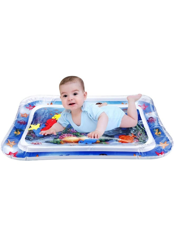 PandaEar 2 Pack Tummy Time Water Mats for Baby, Inflatable Water Play Mats Toys for Infants Newborn Toddlers 3-24 Months Girls and Boys - Image 5
