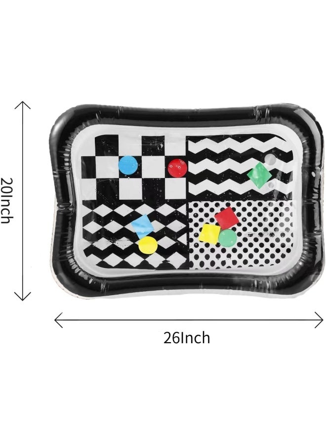 PandaEar 2 Pack Tummy Time Water Mats for Baby, Inflatable Water Play Mats Toys for Infants Newborn Toddlers 3-24 Months Girls and Boys - Image 3