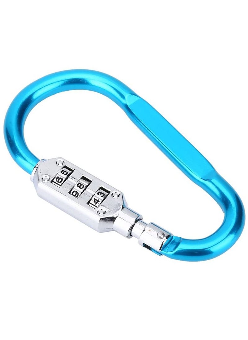 3-Digit Combination Password Padlock Blue
